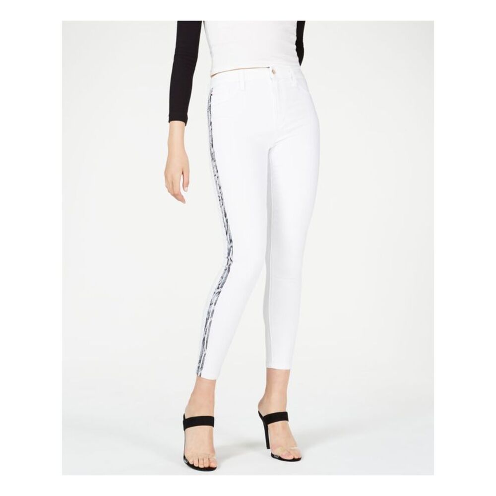 JOE'S Womens White Skinny Jeans 27 Waist